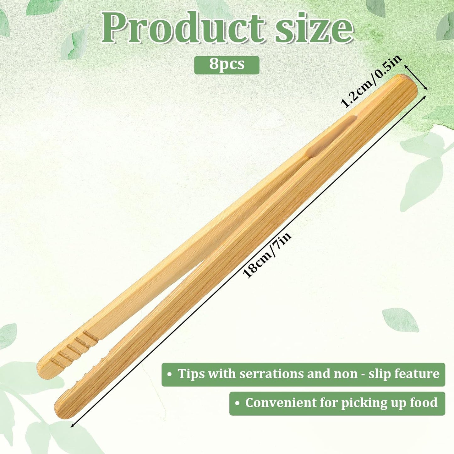 Pinzas de madera para tostadora reutilizables de 7 pulgadas multiusos