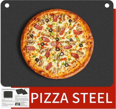 Plancha para pizza acero inox 16x13.4 pulg profesional