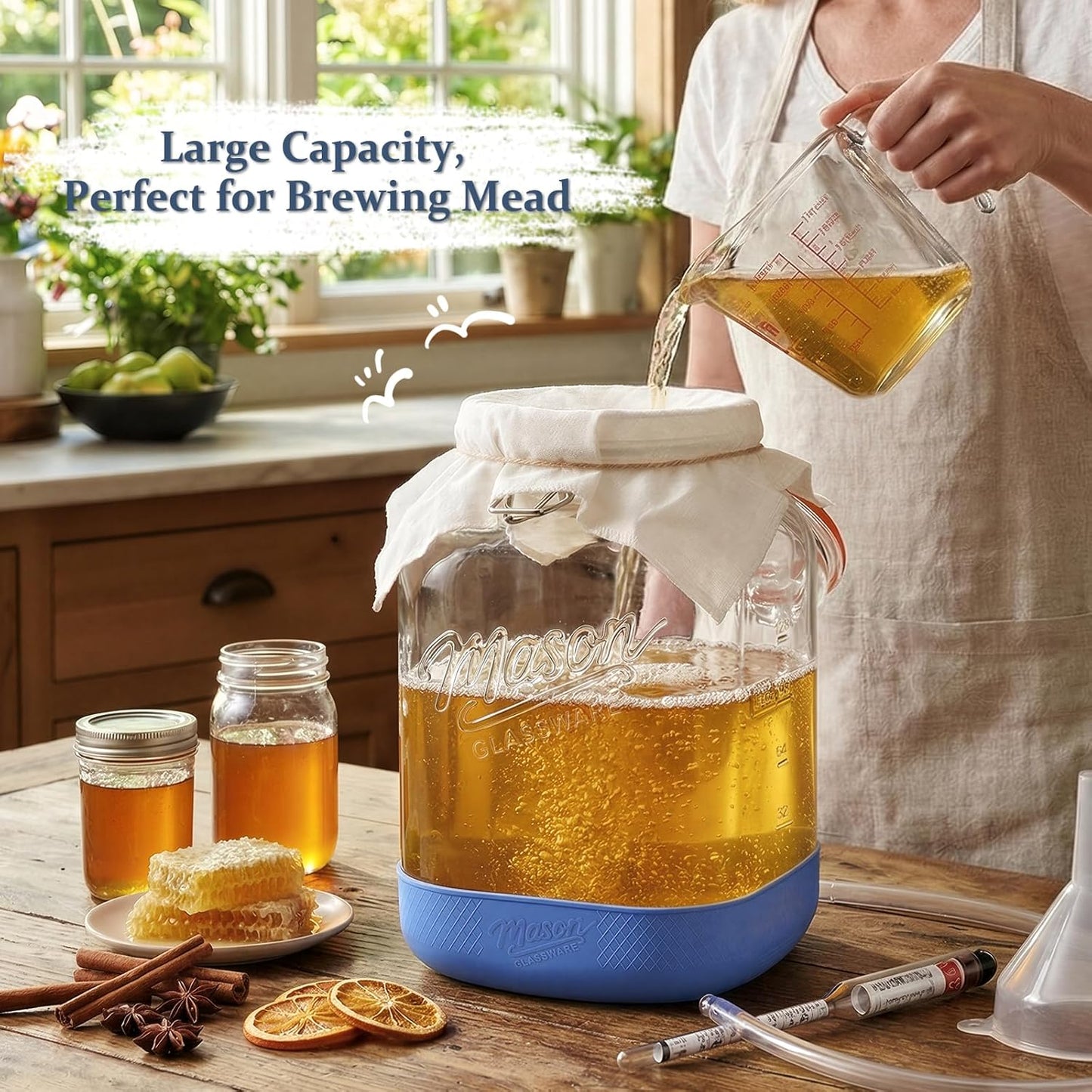 2 Tarros Fermentación 1.5gal Acero Inox Con Esclusas