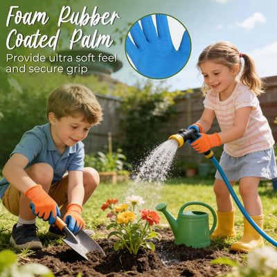 Guantes jardinería niños 3-13 años con espuma