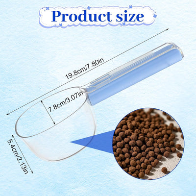 Taza medidora comida perros y cuchara para gatos con mango largo