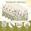 Manteles individuales de hierbas antiguas y flores silvestres rústicos vintage