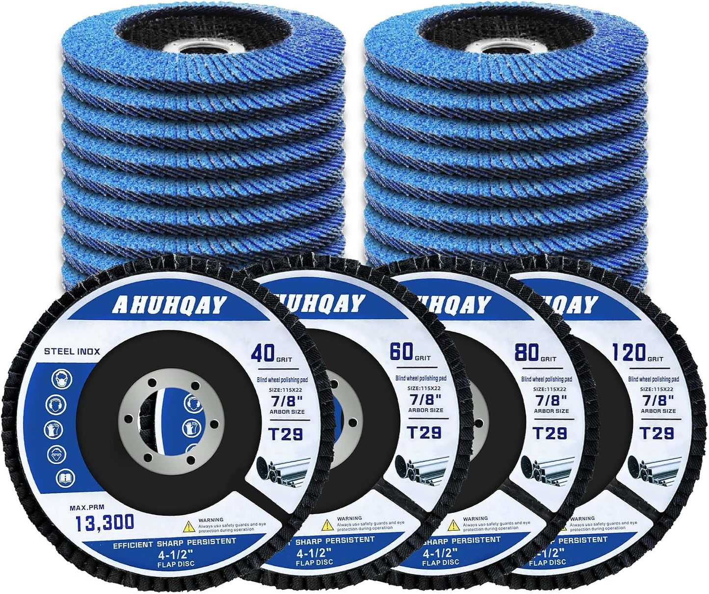 Set 25 Discos Lijado Metal Grano 40-120 T29