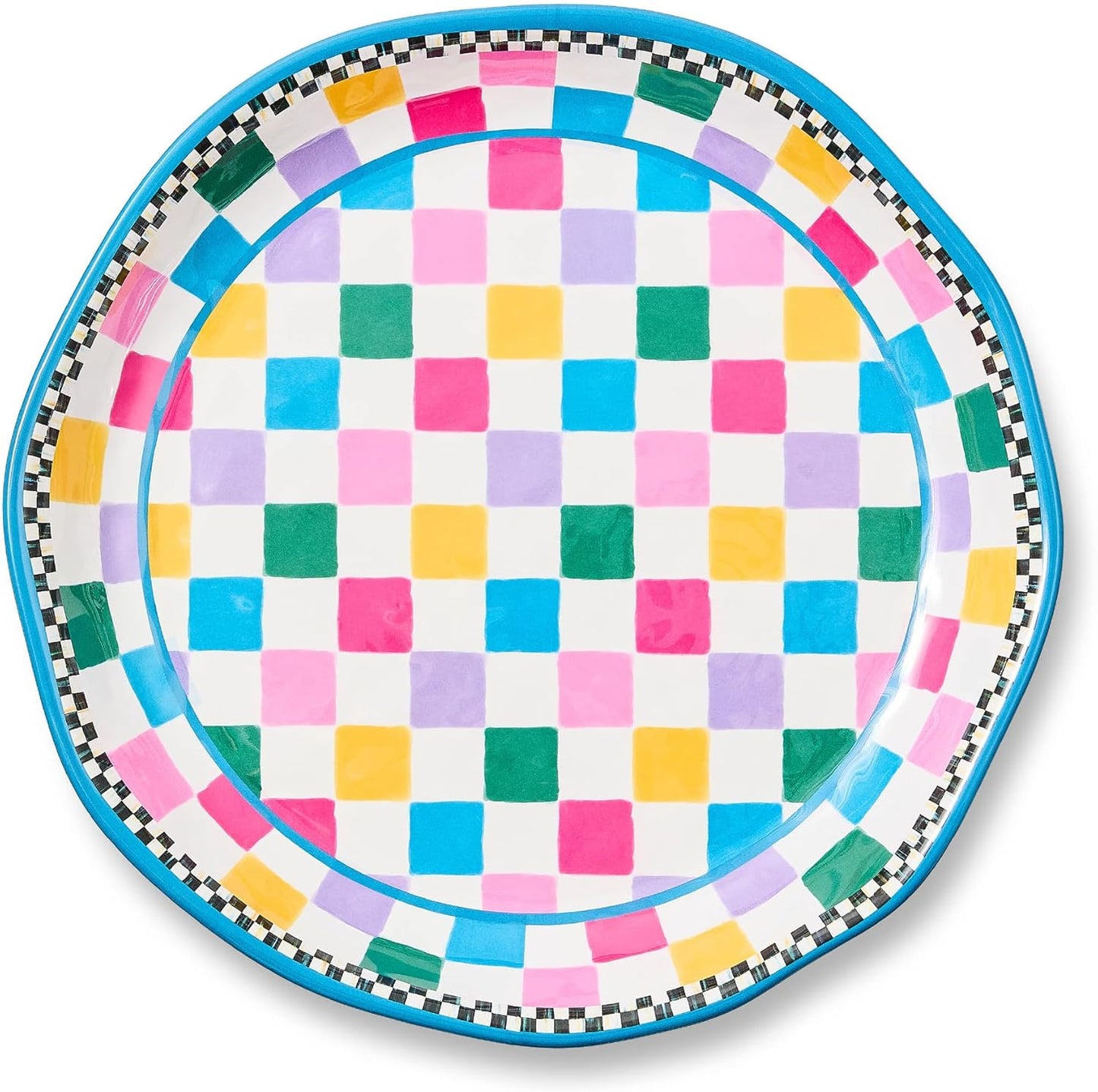 Plato redondo melamina decorativo para servir grande Jamboree