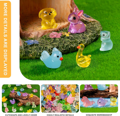 110 Pzas figuras animales resina decoración jardín