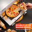 Horno para pizza acero inox 16 pulg doble decker
