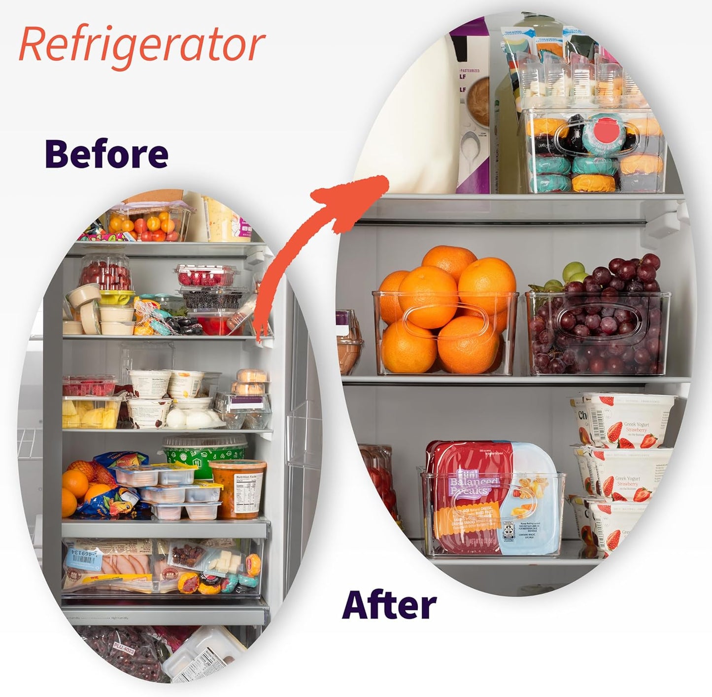 Pack 8 organizadores cocina despensa y refrigerador