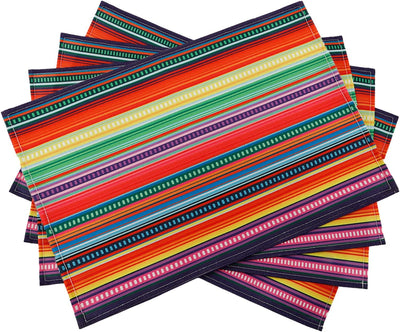 Juego de 4 manteles individuales de lino para mesa de comedor