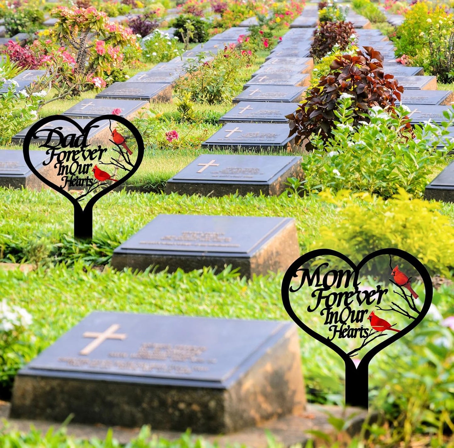 Marcadores conmemorativos para tumbas al aire libre