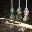 Atrapasoles cristal arco iris chakras barroco set 3