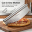 Cortador de pizza multifuncional de acero inoxidable con cubierta protectora
