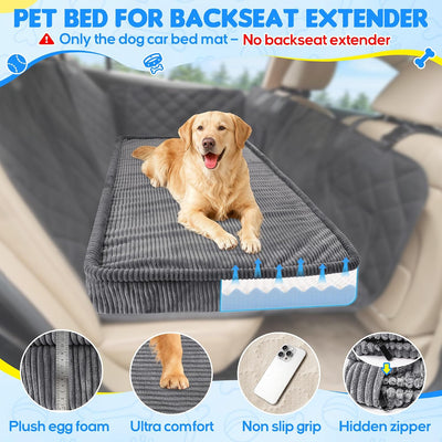 Cama ortopédica para perros 4pulg antideslizante extraíble SUV