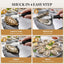 Juego cuchillos shucker ostras acero inox funda PVC guantes
