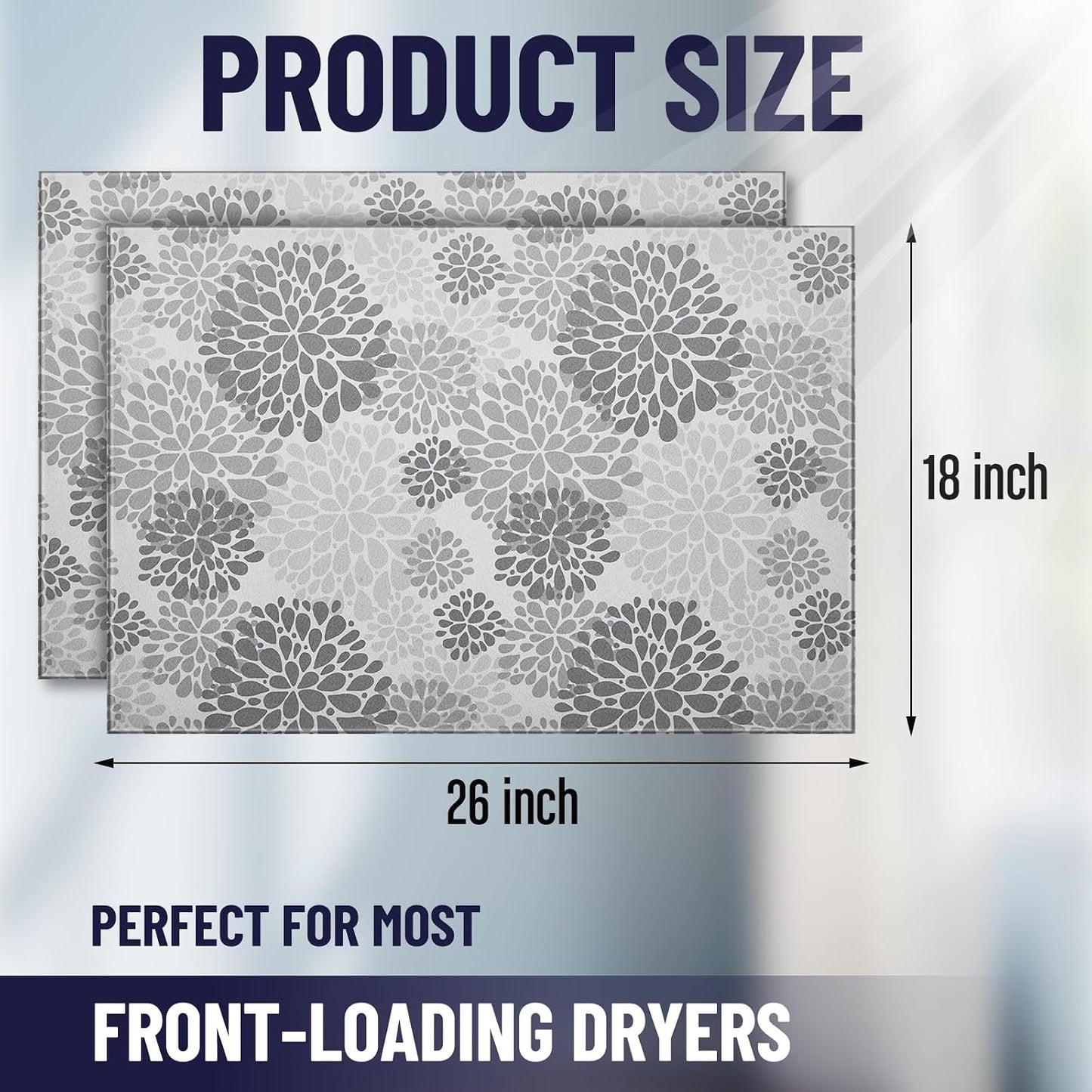 2 Protectores Secadora 26x18pulg Antideslizantes