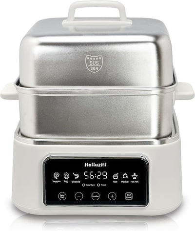 Vaporizador eléctrico 12.7qt doble nivel acero inox 8en1