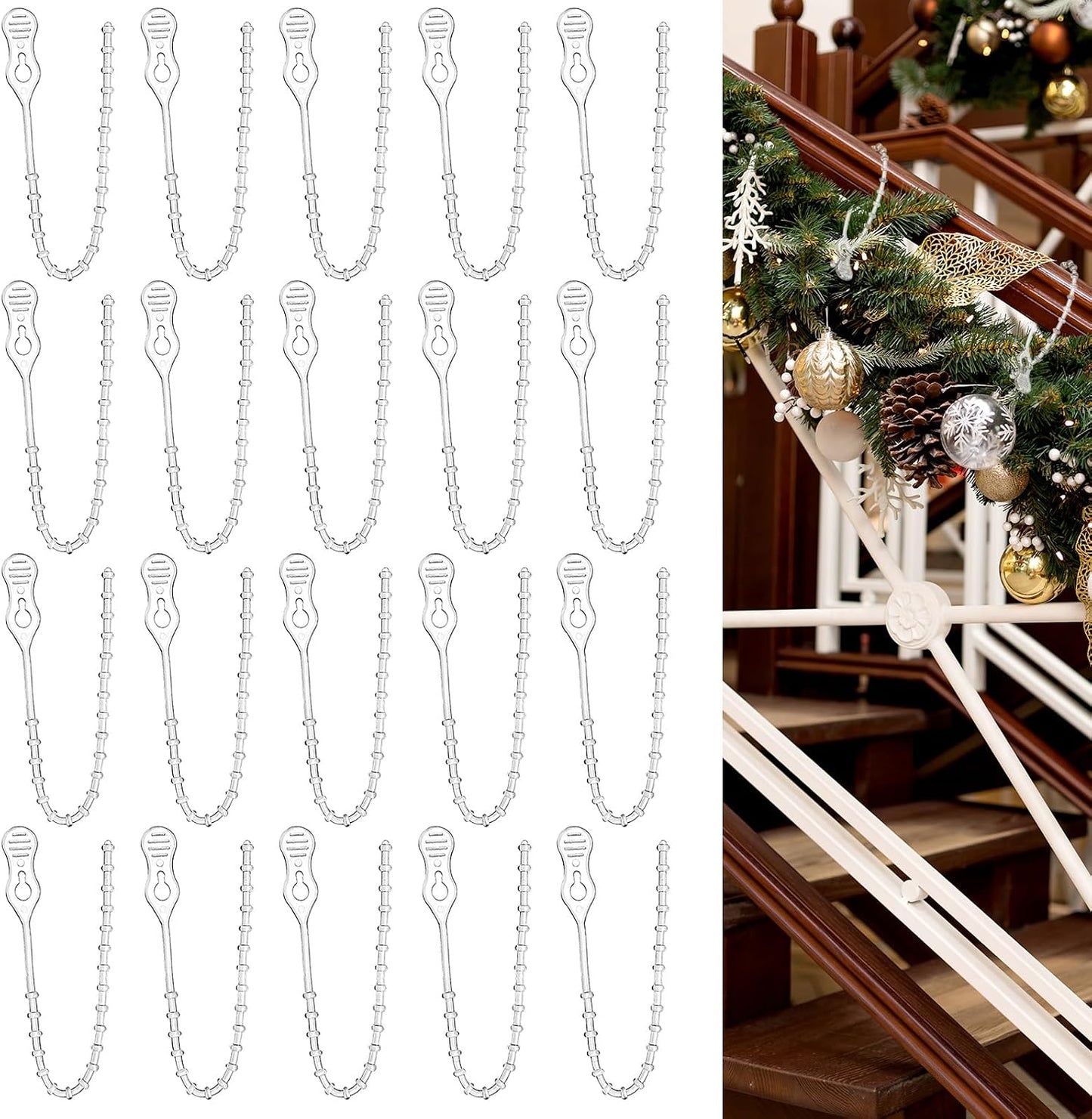 Lazo Navidad Plástico 10pulg Reutilizables Antiarañazos