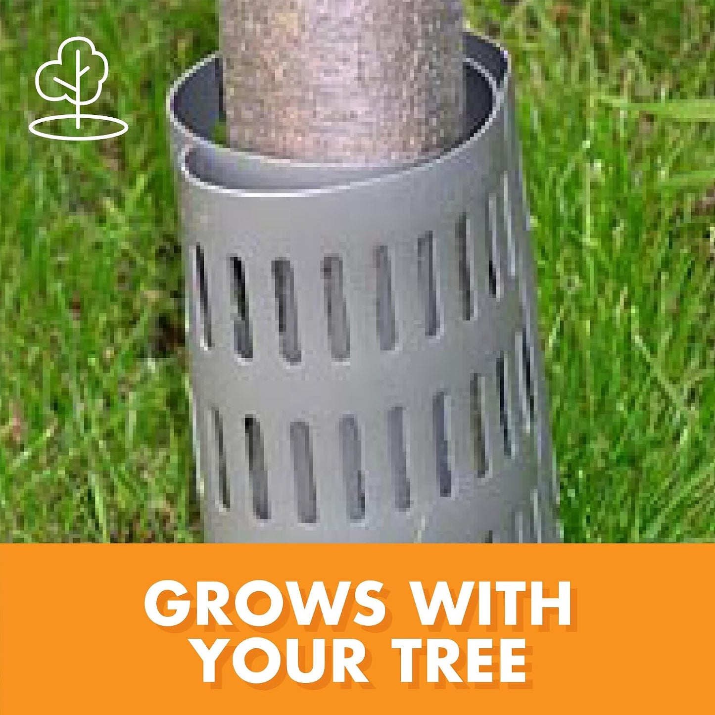 100 Protectores Tronco Árbol Gris