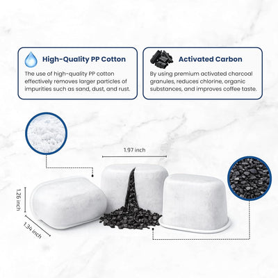 Paquete de 12 filtros de agua Breville BWF100 carbón activado