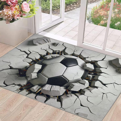 Alfombra fútbol 2x3ft antideslizante plegable sala dormitorio