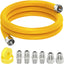 Kit manguera gas flexible acero inox 48" para estufa