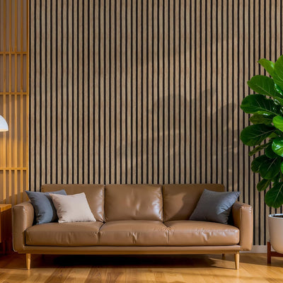 Papel tapiz autoadhesivo listones madera impermeable