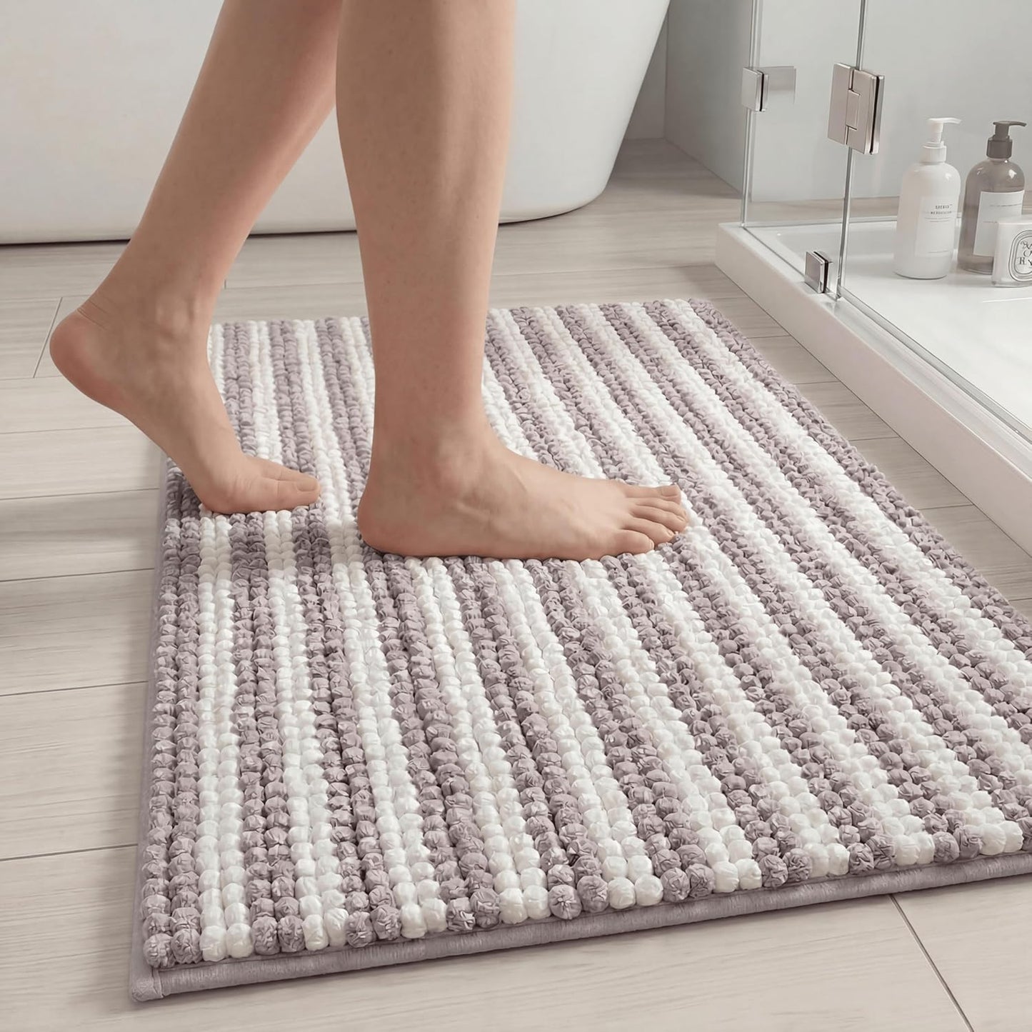 Alfombra baño felpilla antideslizante 16x24pulg