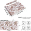 Papel tapiz floral marrón autoadhesivo 12x118pulg