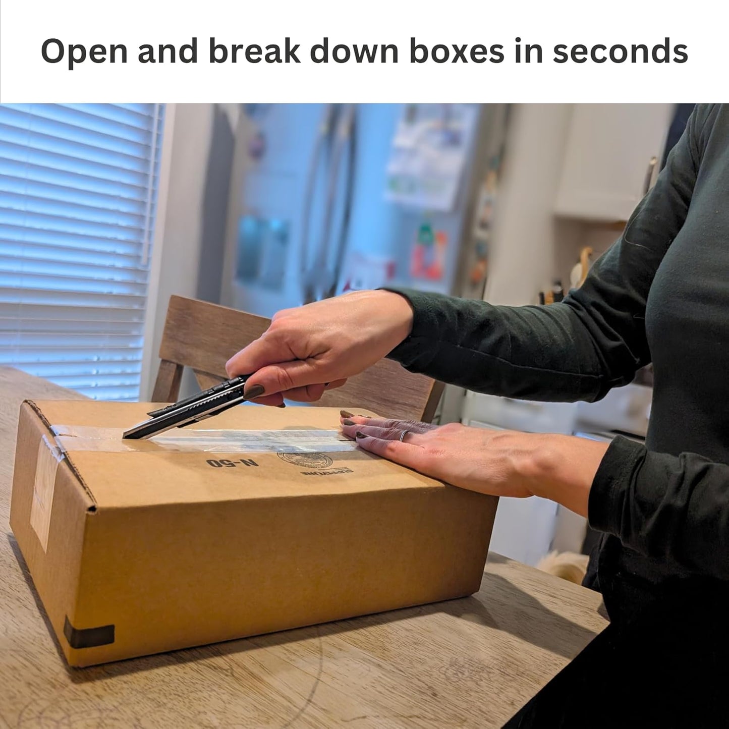 Cortador de cajas magnético auto-retráctil agarre cómodo