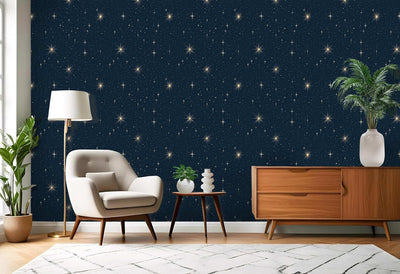 Papel tapiz autoadhesivo estrellas 17.7x118pulg