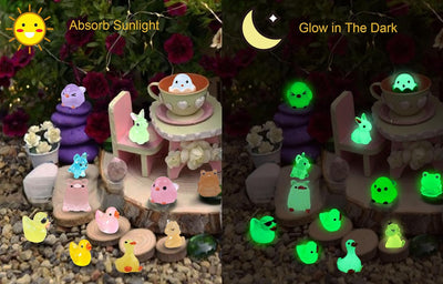 50 Mini Animales Luminosos Resina para Manualidades y Decoración