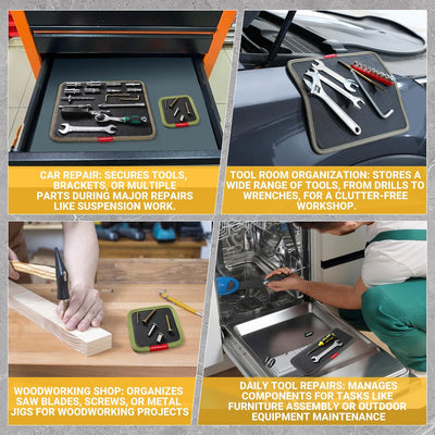 Alfombrilla magnética para herramientas garage grande