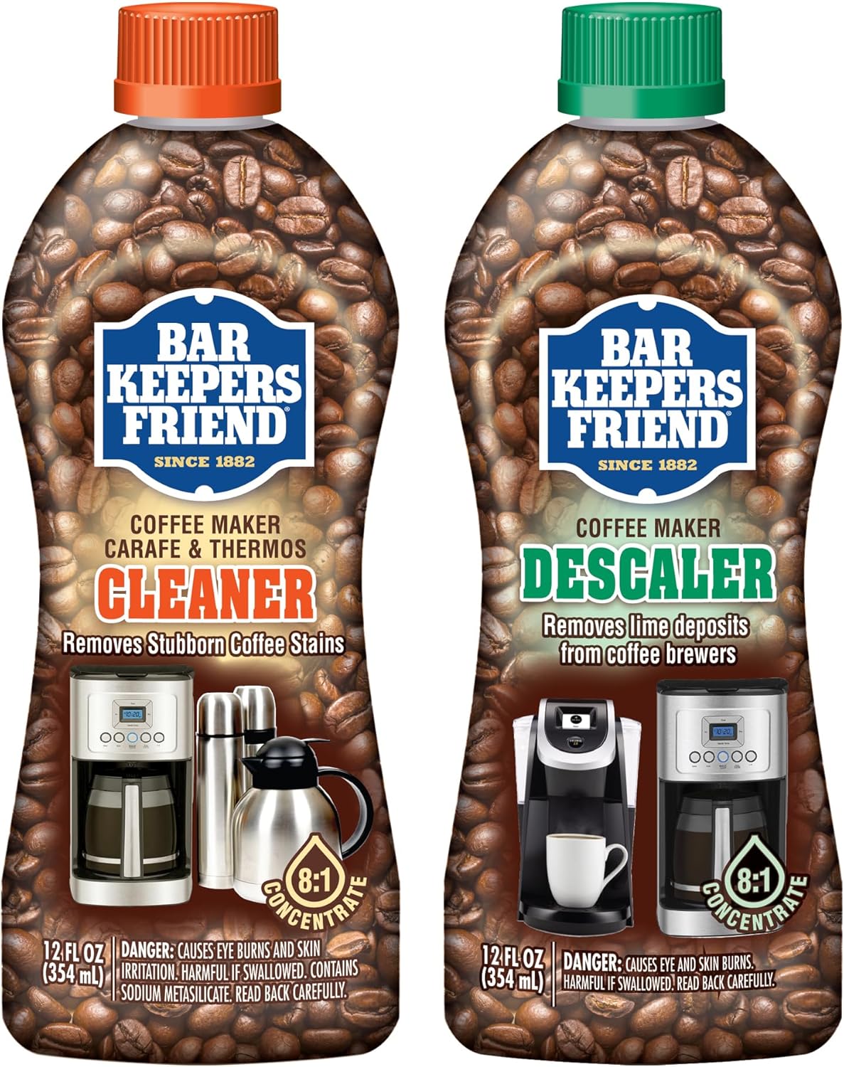 Limpiador cafetera descalcificador 2x12oz para termos