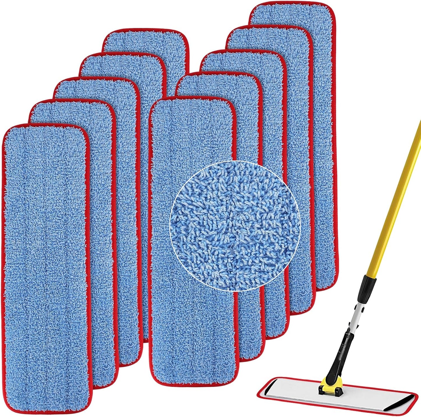Recambios microfibra para mopa Rubbermaid 18.5pulg 10 pzas