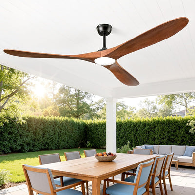 Ventilador techo 72pulg LED regulable 6 vel CC con control remoto