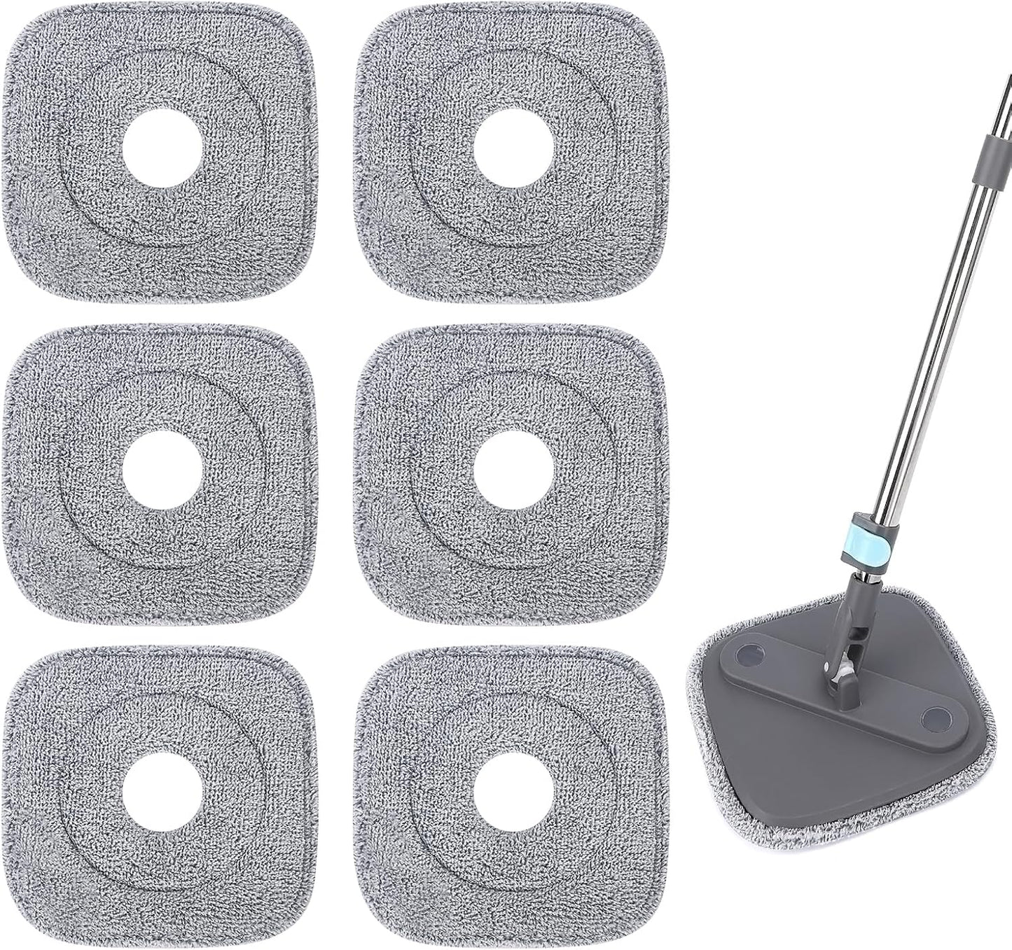 Almohadillas microfibra compatibles con mopas True Spin 9pulg set 6