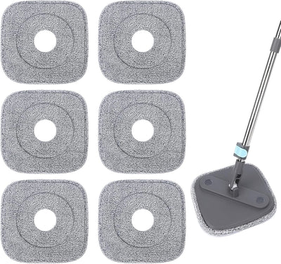 Almohadillas microfibra compatibles con mopas True Spin 9pulg set 6