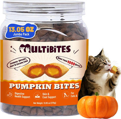 Golosinas calabaza 13oz para gatos y perros con yema huevo