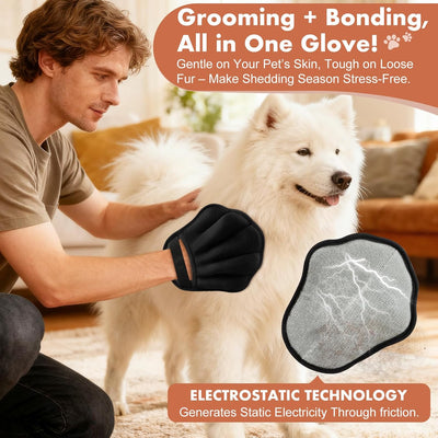 Guante electrostático para eliminar pelo de mascotas gatos perros