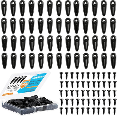 Clips para marco fotos 100 pzas plástico negro