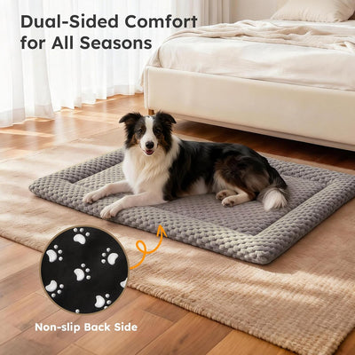 Almohadón para perros 24x16 pulg suave lavable en seco marrón claro