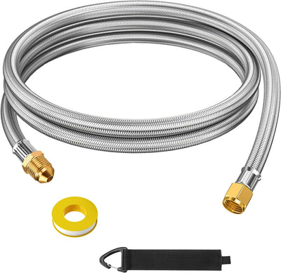 Extensión manguera propano 6ft 3/8pulg acero inox trenzado