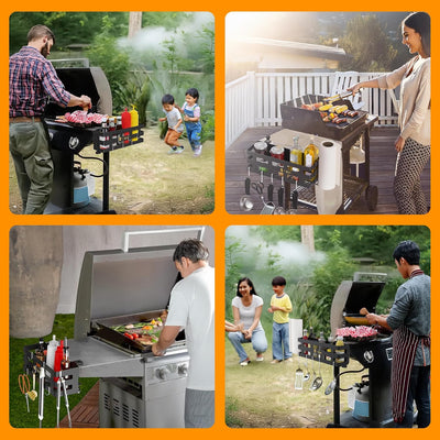 Organizador parrilla Blackstone 28/36 con 6 ganchos