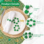 Juego de 6 servilleteros de trébol de madera para San Patricio