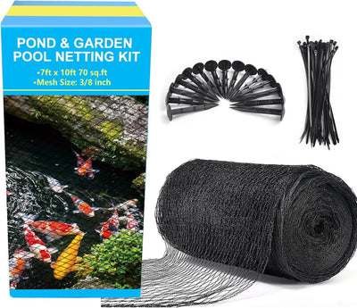 Red estanque 7x10ft malla fina protege peces koi