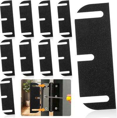 Set 10 Cuñas Bisagra Puerta Negro Reparación Fugas Aire