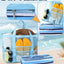Bolsa playa con hielera malla 8 bolsillos plegable mujer
