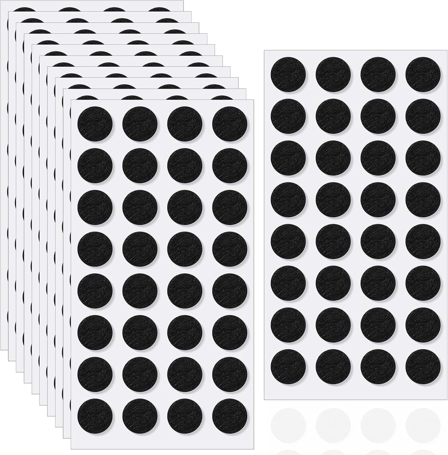 320 Almohadillas Fieltro 3/8pulg Adhesivas para Muebles Puerta