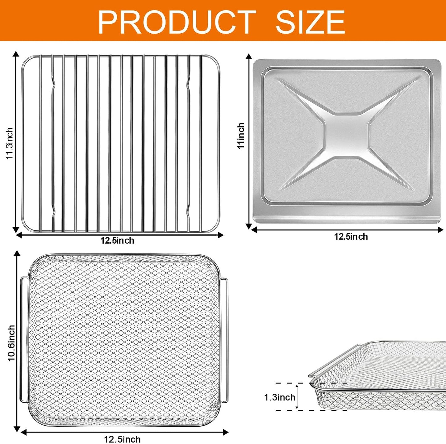 Juego 3en1 para freidora aire Kalorik MAXX 26qt