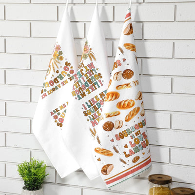 Toallas de cocina divertidas de masa madre Hahafelt para hornear y regalar