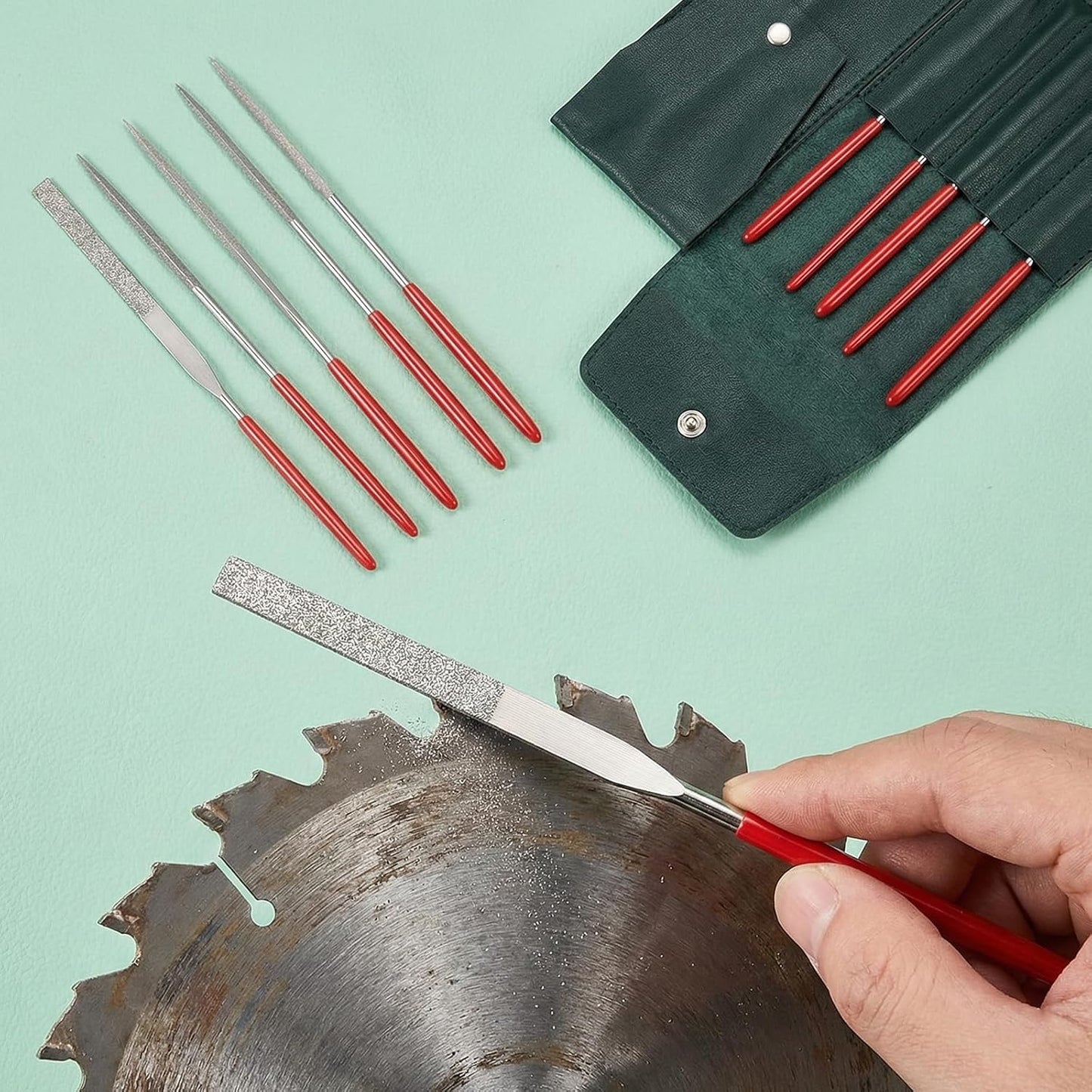 Limas de aguja diamante para madera plástico metal